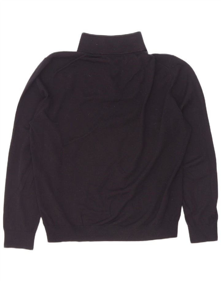 Мужской свитер Reiss с воротником на молнии XL, черный, шерсть
