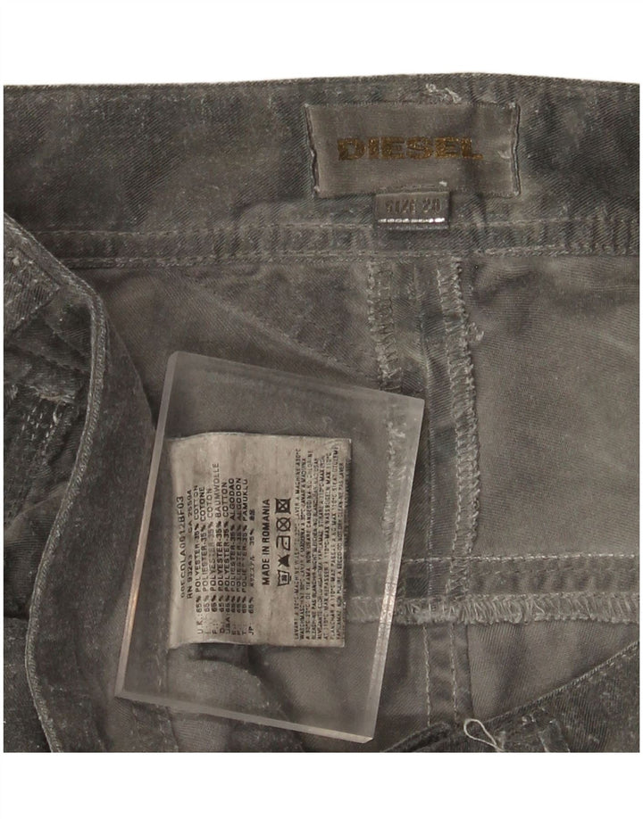 Женские узкие повседневные брюки Diesel W28 L31, серый камуфляжный полиэстер