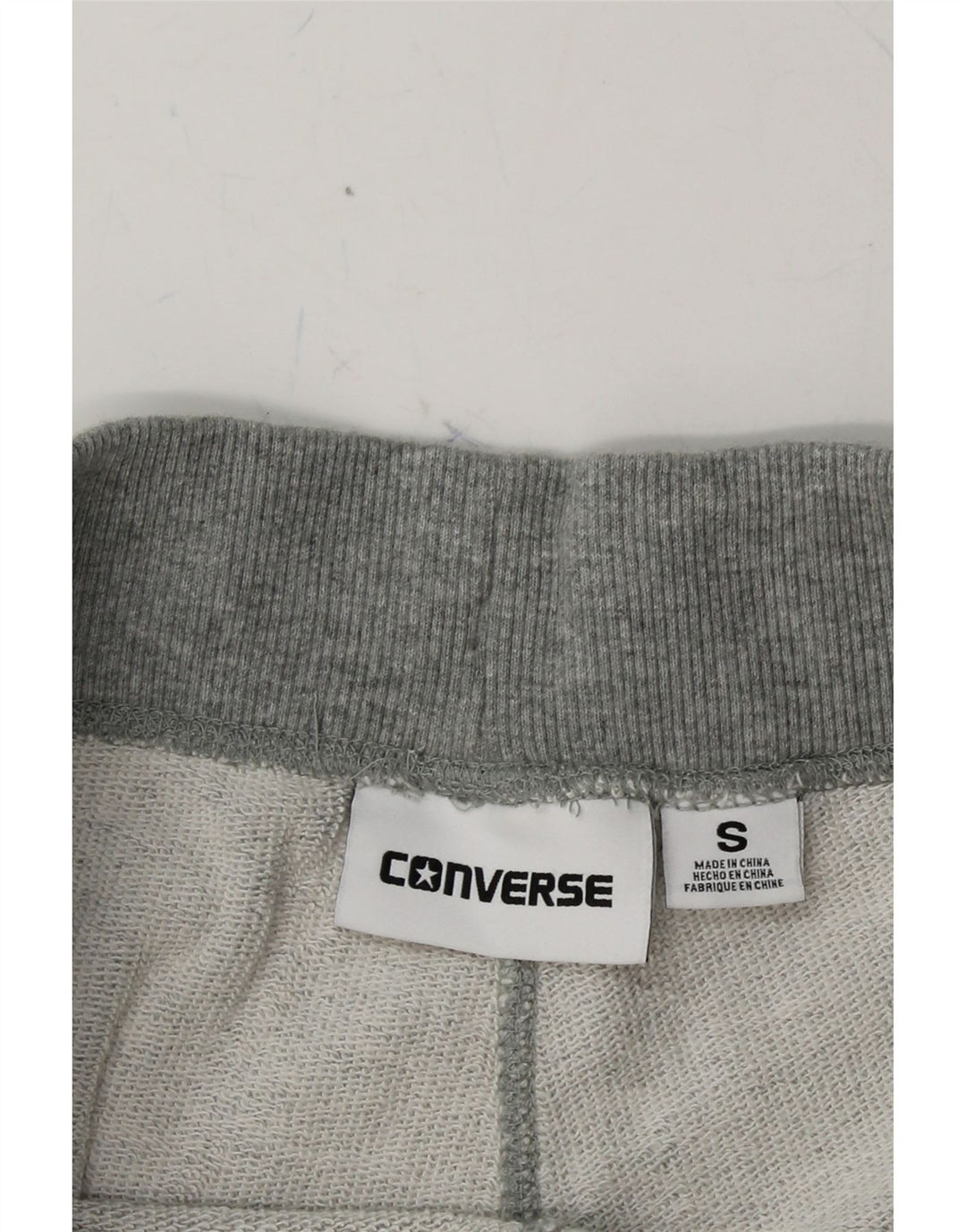 CONVERSE Womens Sport Shorts UK 10 Small  Grey Cotton Vintage Converse and Second-Hand Converse from Messina Hembry 