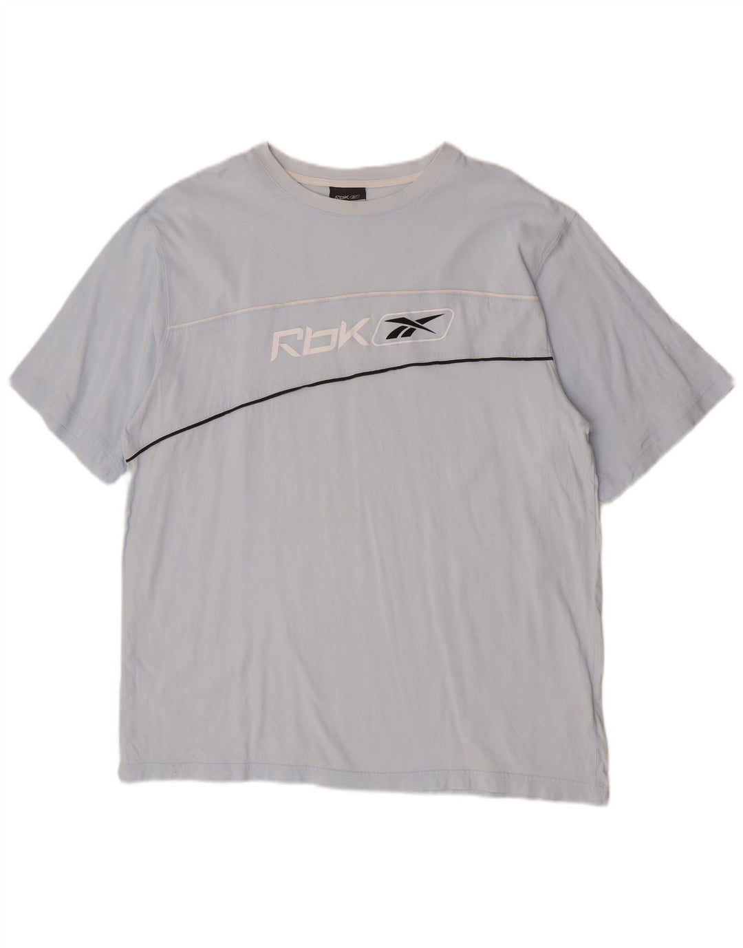 Мужская футболка с рисунком Reebok, 2XL, синяя, хлопок
