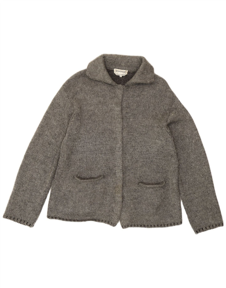 Женский кардиган Sportmax UK 16, большой серый