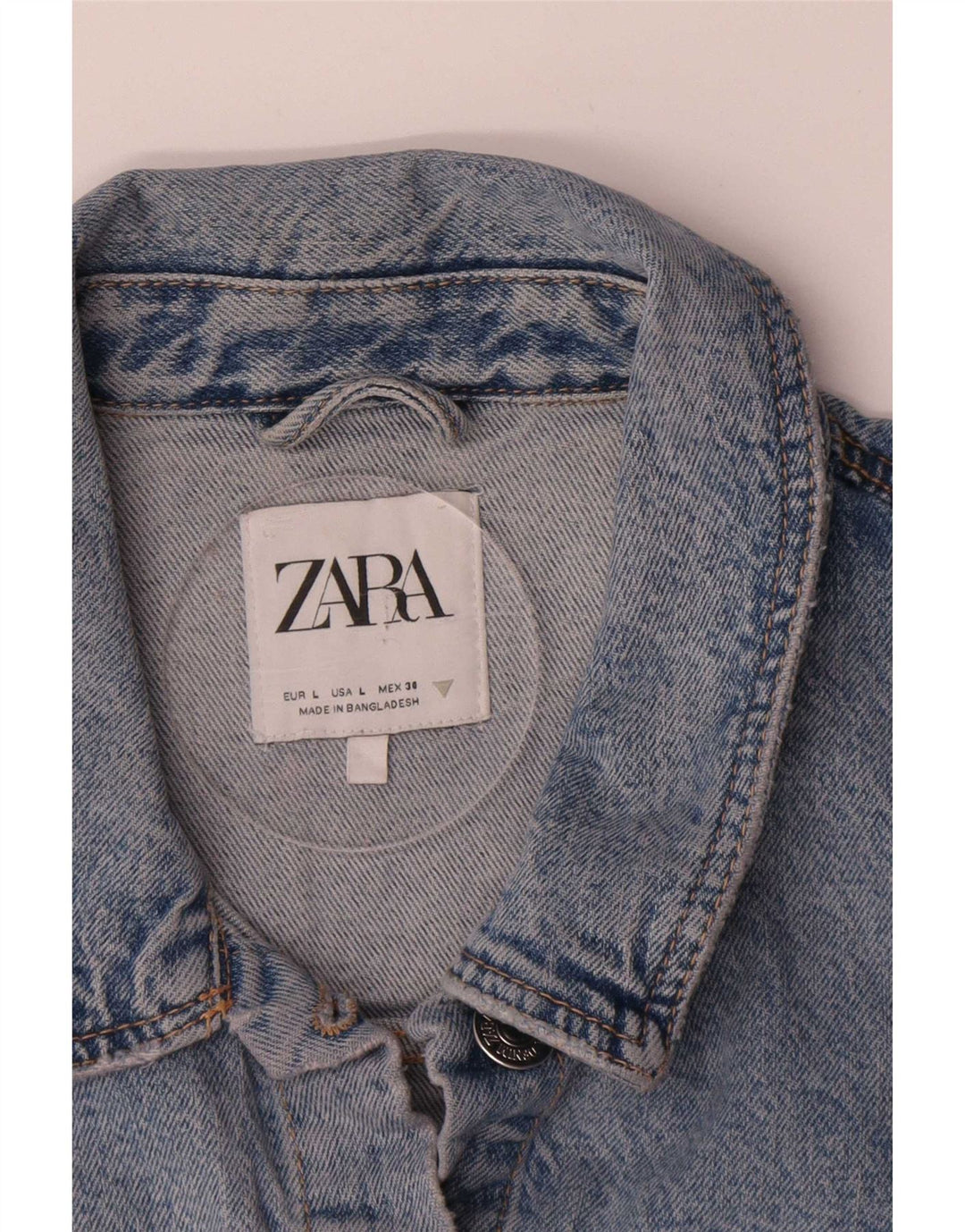 Женская джинсовая куртка Zara UK 14, большая синяя