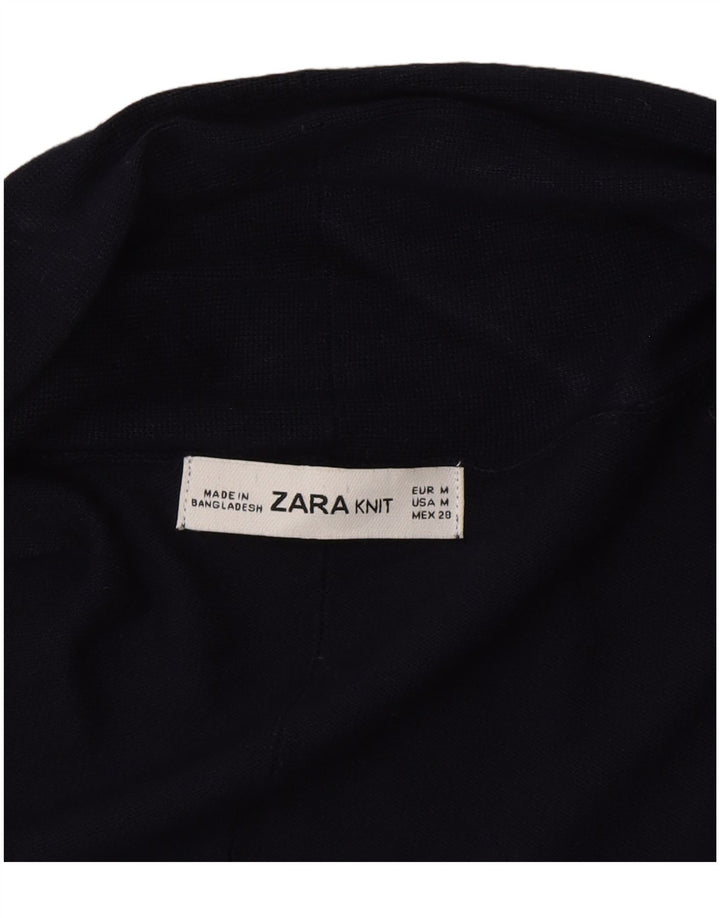 Женский открытый кардиган Zara UK 12, средний темно-синий