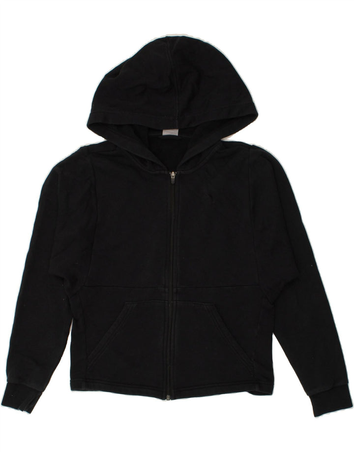 PUMA Womens Zip Hoodie Sweater UK 10 Small Black | Vintage Puma | Thrift | Second-Hand Puma | Used Clothing | Messina Hembry 
