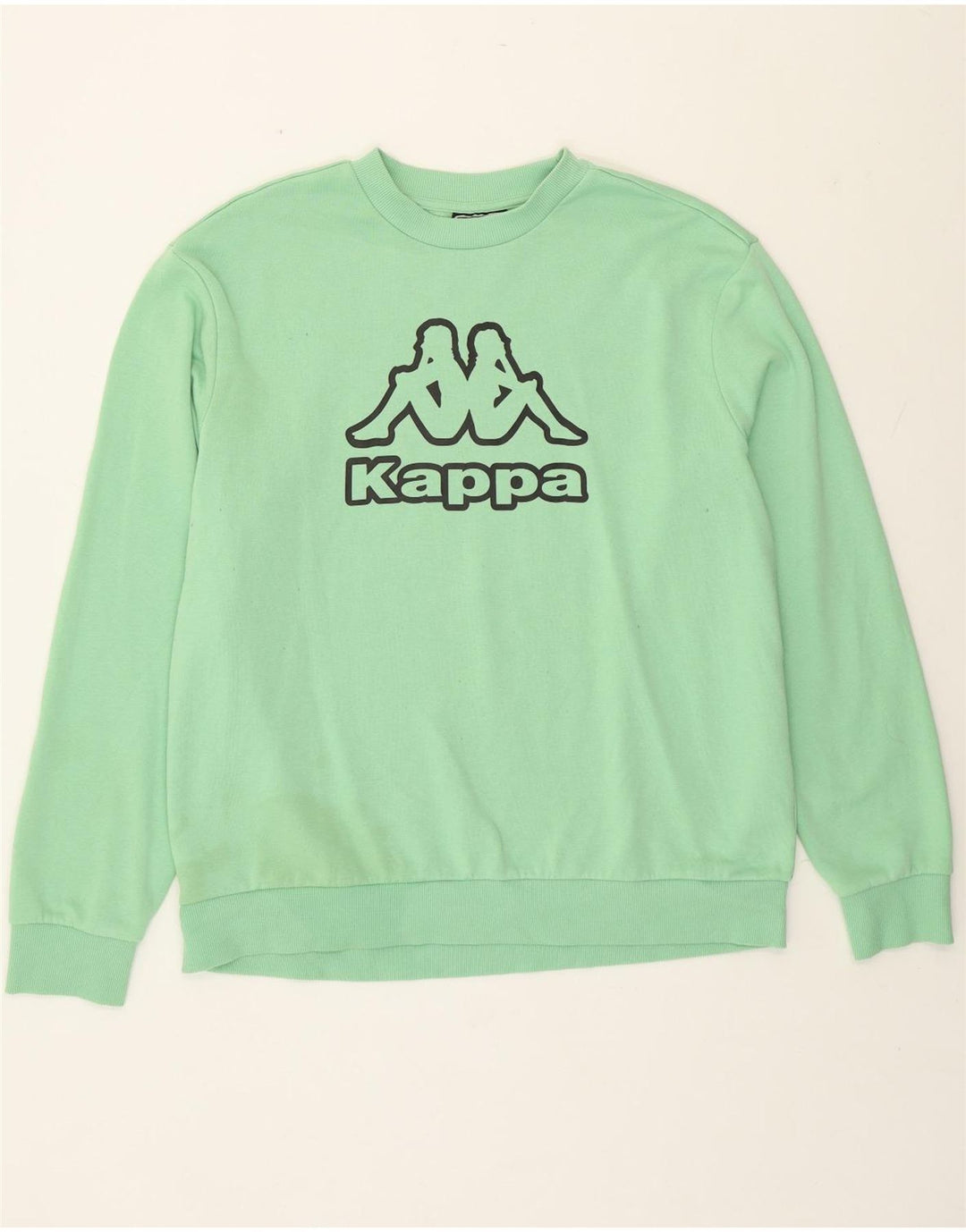 Мужской свитер Kappa с рисунком, 2XL, зеленый хлопок