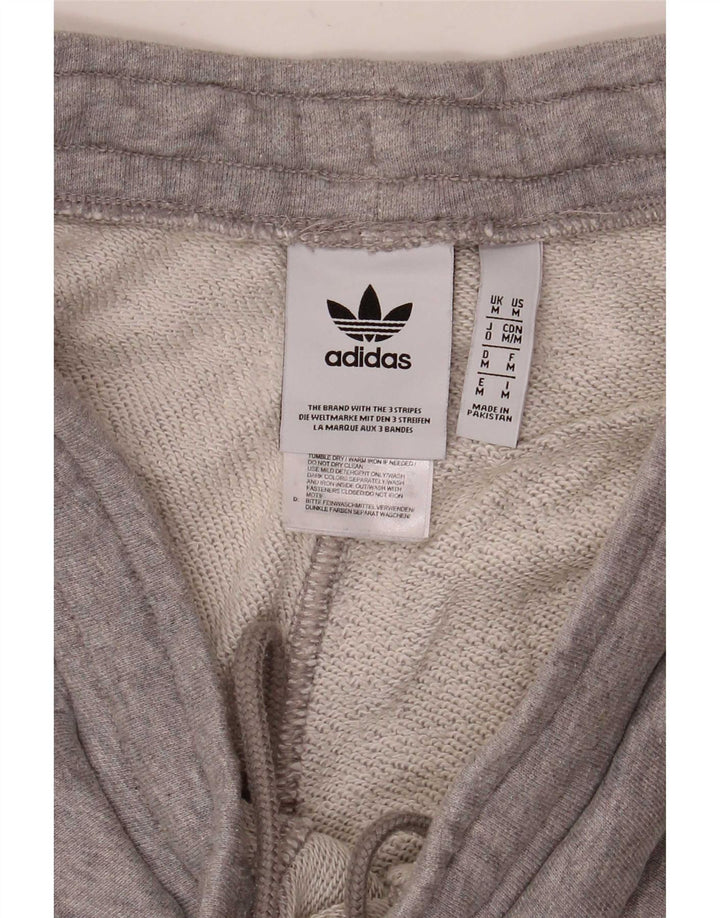 Мужские спортивные шорты Adidas среднего серого цвета, хлопок