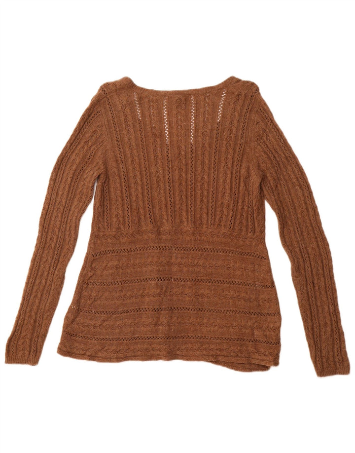 Женский кардиган WHITE STUFF UK 16, большой коричневый вискоза