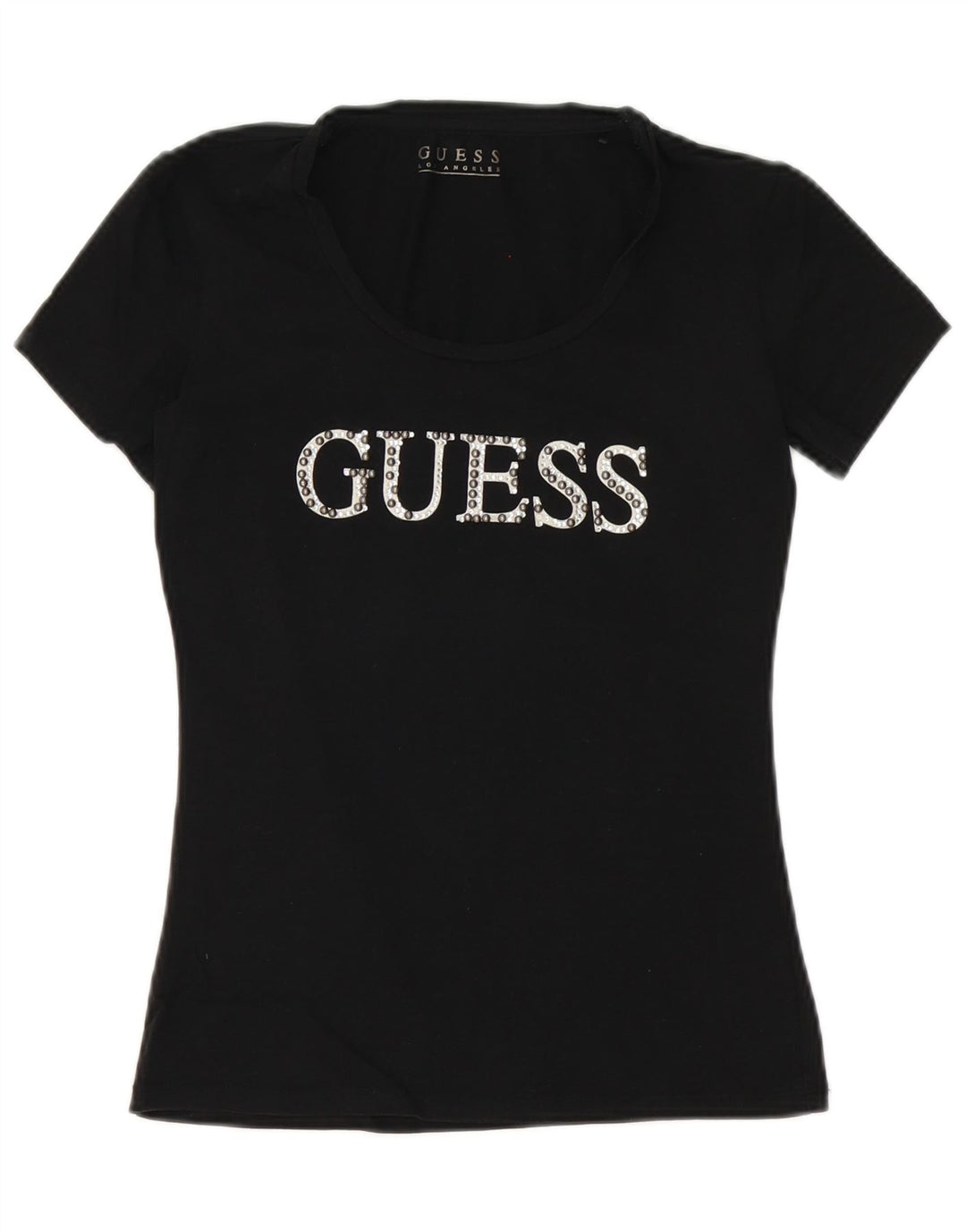 Женская футболка с рисунком Guess Top UK 10, маленькая черная