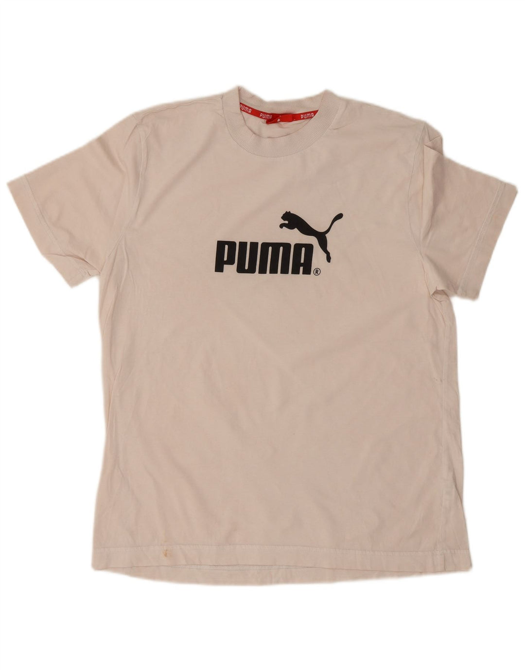 Мужская футболка с рисунком Puma, большой белый хлопок