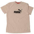 Мужская футболка с рисунком Puma, большой белый хлопок