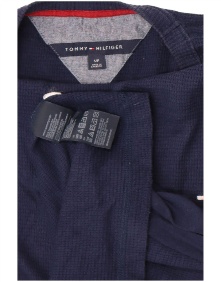 Tommy Hilfiger Мужской топ с длинным рукавом, маленький темно-синий, хлопок