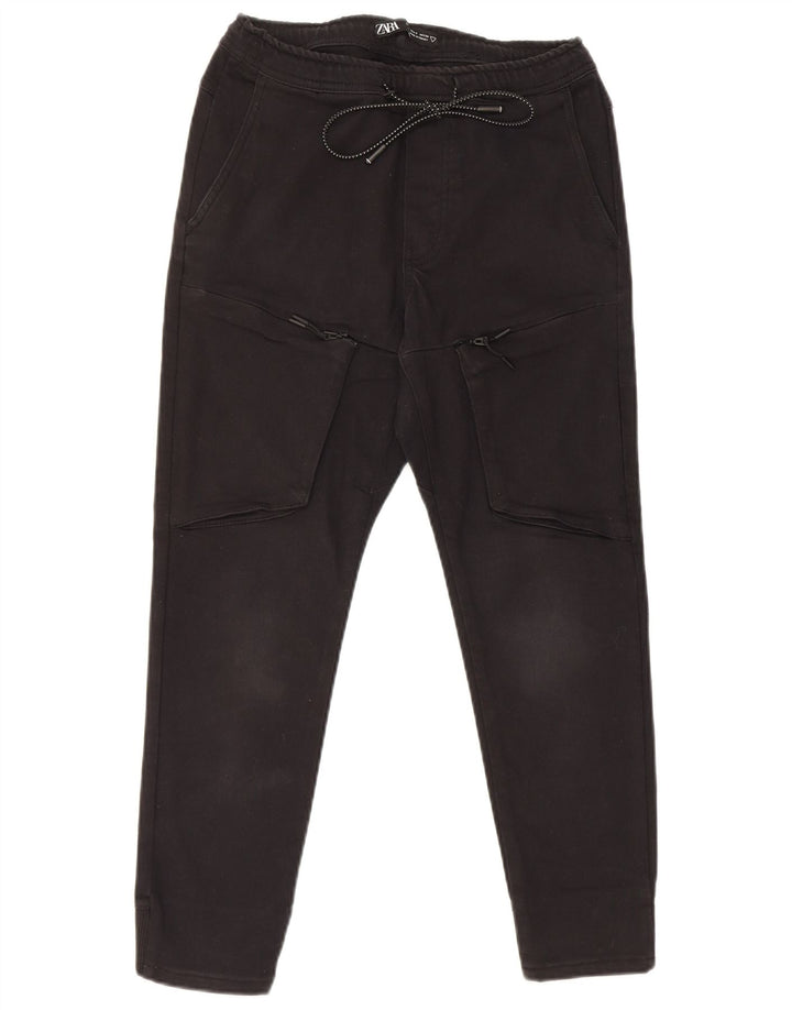 Женские спортивные брюки-карго Zara UK 8, маленькие черные