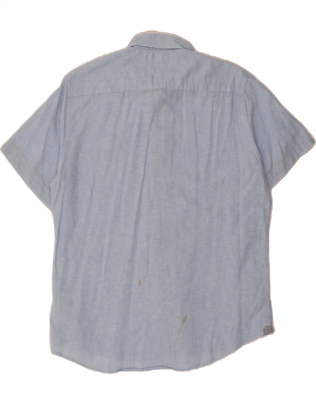 TOMMY HILFIGER Mens Short Sleeve Shirt Large Blue Cotton Vintage Tommy Hilfiger and Second-Hand Tommy Hilfiger from Messina Hembry 