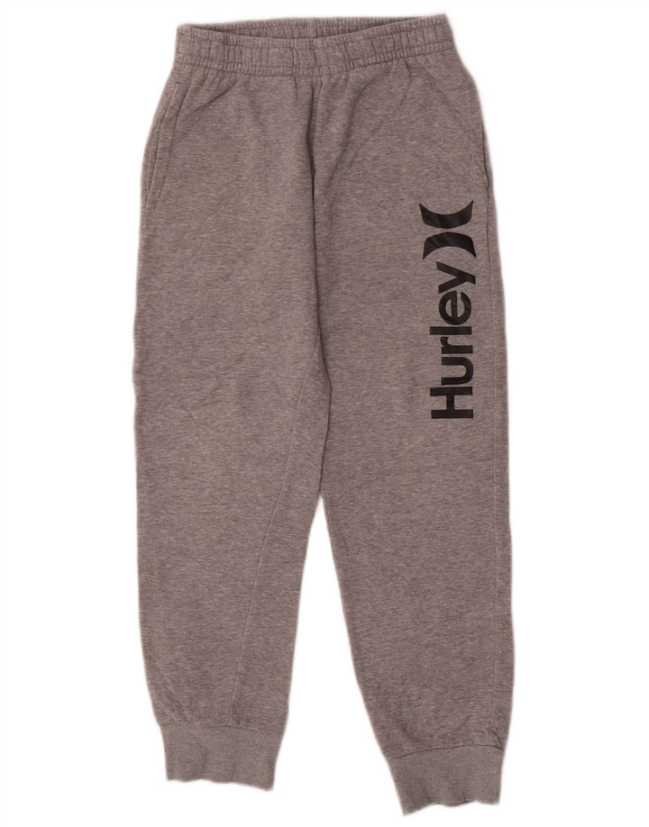 Спортивный костюм с графическим рисунком для мальчиков Hurley, брюки для бега, 10–11 лет, средний серый цвет