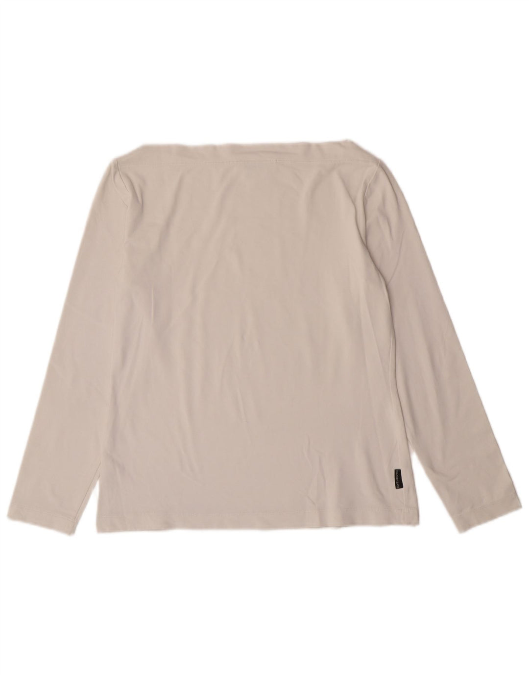 Женский укороченный топ Sportmax с длинным рукавом UK 12, средний белый полиамид