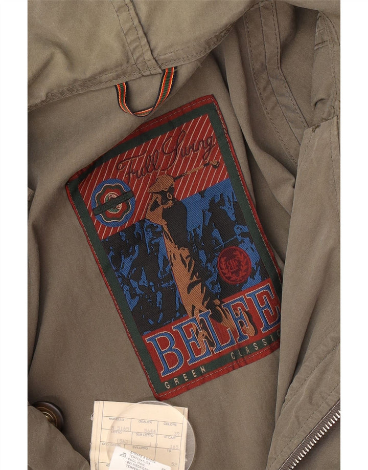 Мужская парка Belfe с капюшоном IT 52 XL Хаки Хлопок