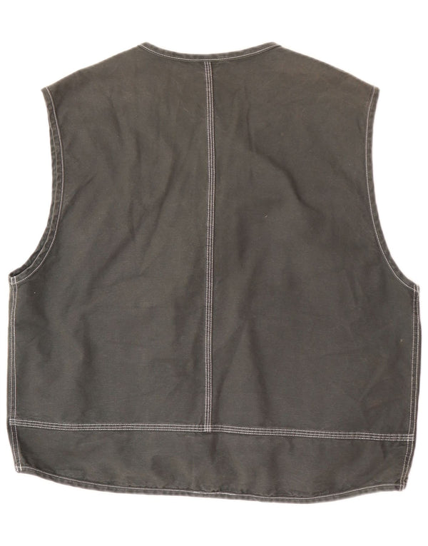 Винтажный мужской универсальный жилет UK 40, большой размер, цвет хаки, хлопок