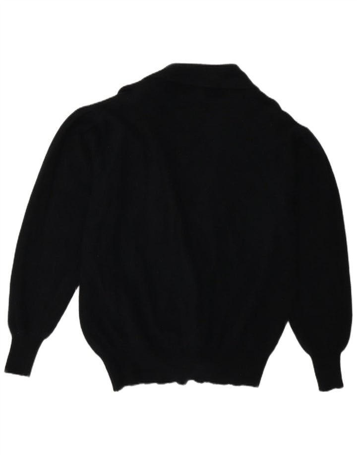 Винтажный женский кардиган-свитер UK 16, большой темно-синий