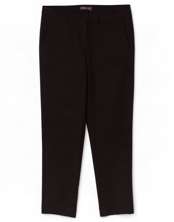 Женские зауженные костюмные брюки Marks & Spencer UK 14, большие W30 L26, черные