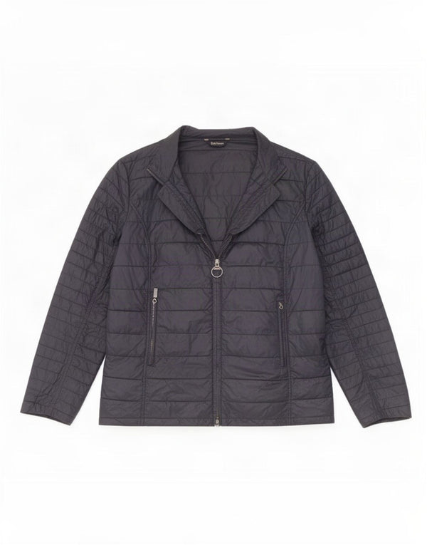 Женская стеганая куртка Barbour UK 16, большая, темно-синяя