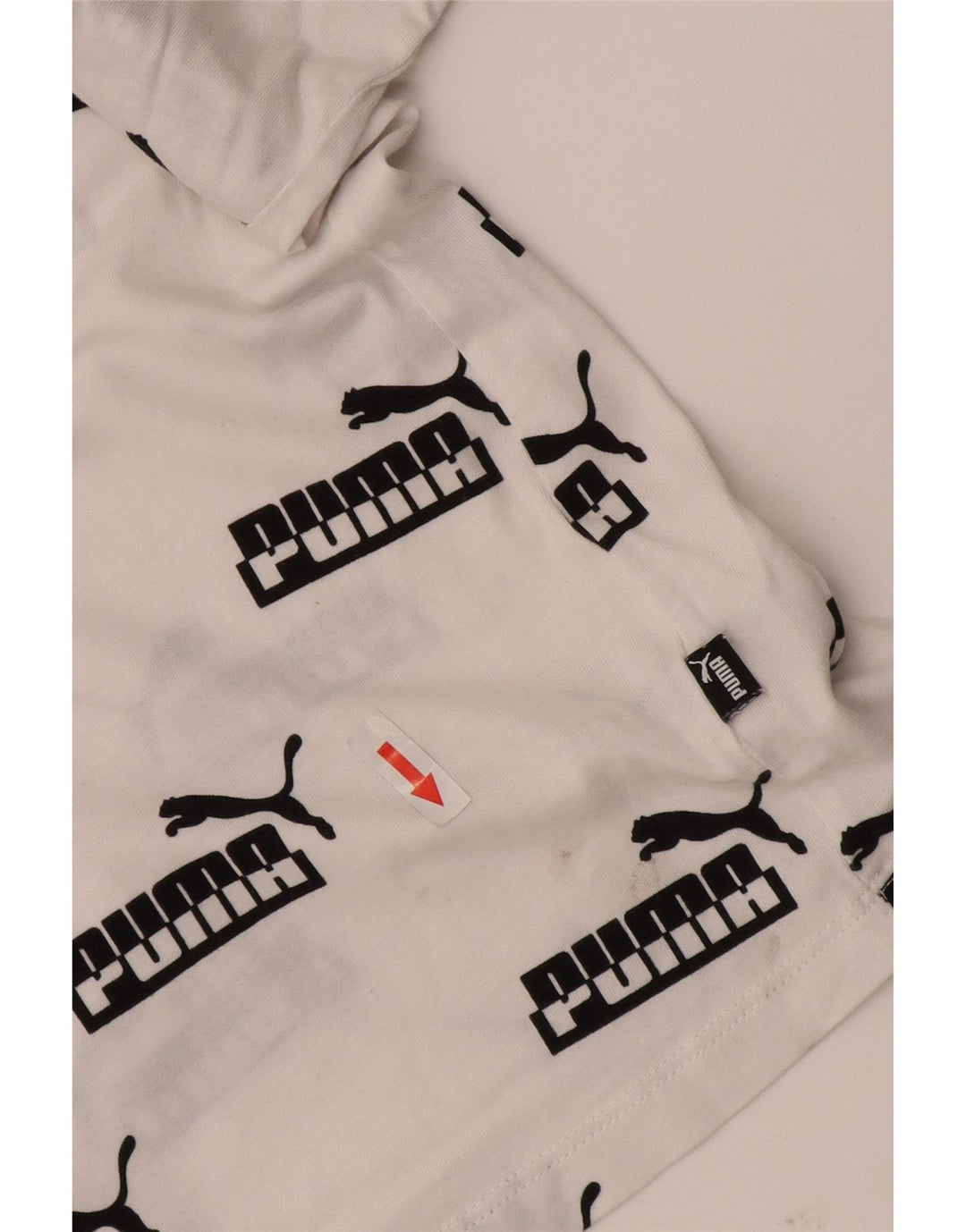 Женская футболка с рисунком Puma Top UK 16, большая белая