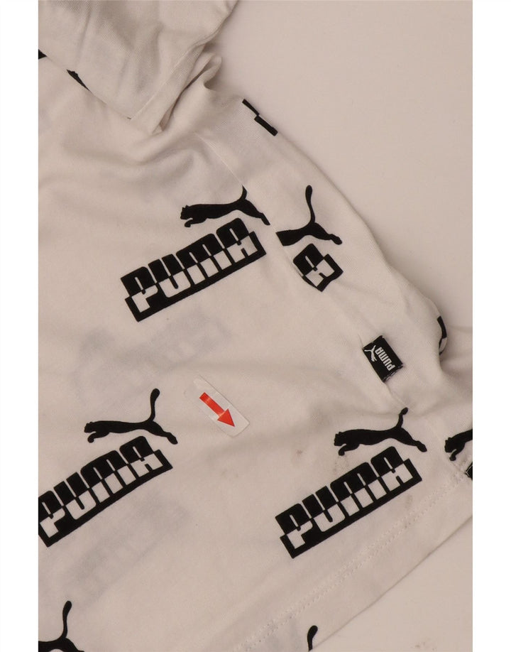 Женская футболка с рисунком Puma Top UK 16, большая белая