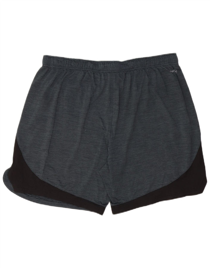 Мужские спортивные шорты RUSSELL ATHLETIC XL, серые, полиэстер с цветными блоками