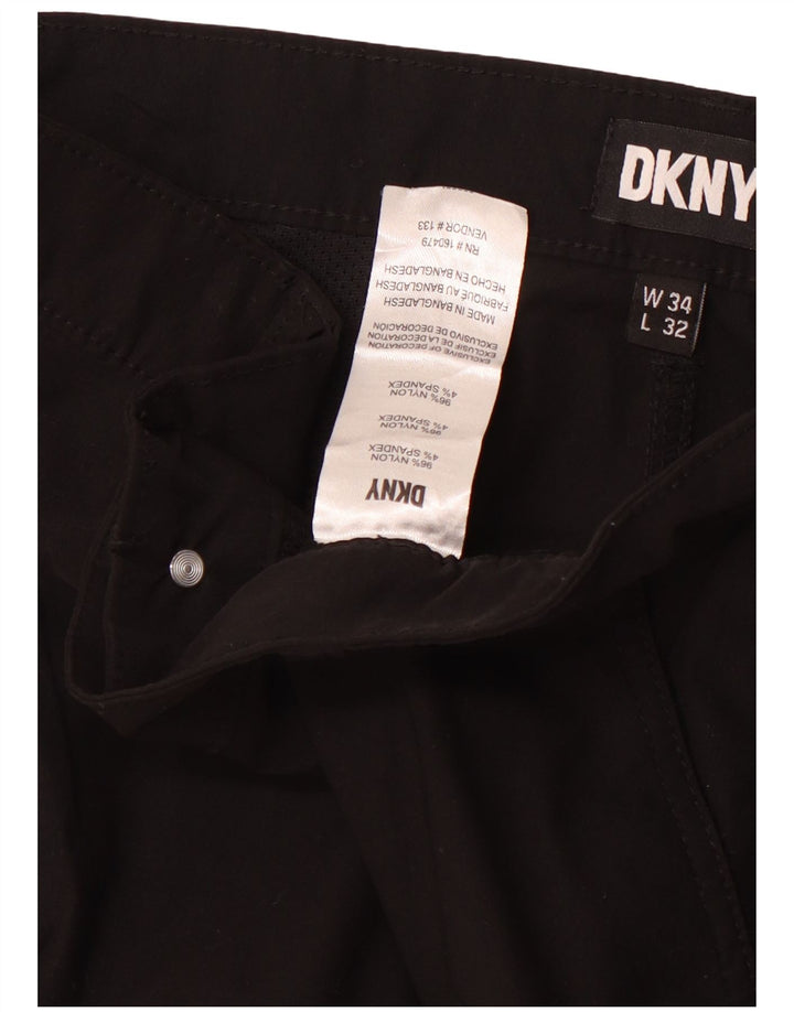 Мужские брюки-карго Dkny Slim Fit W34 L32, черный нейлон