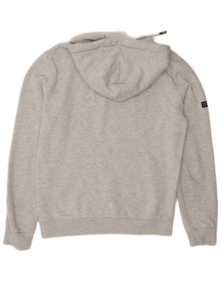 Мужской джемпер с капюшоном Superdry с рисунком, средний серый, хлопок