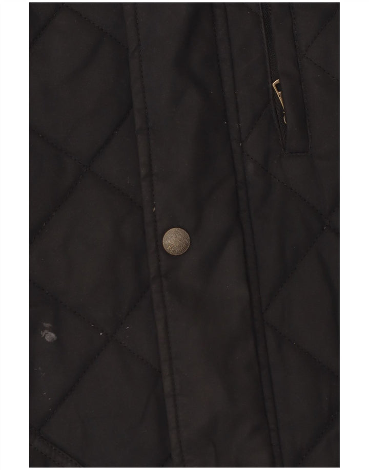 Мужской стеганый жилет Fat Face UK 42 XL, черный полиэстер