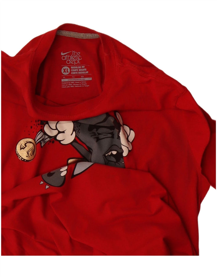Мужская футболка с рисунком Nike Regular Fit Top XL, красная