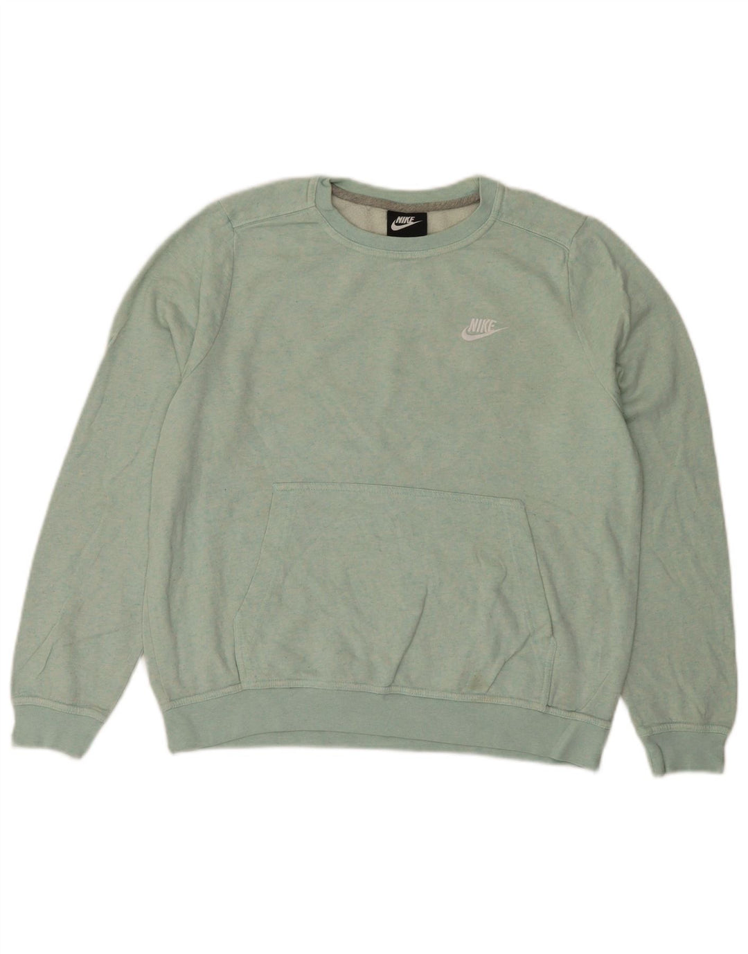 Женский свитер NIKE UK 14, хлопковый средний синий цвет