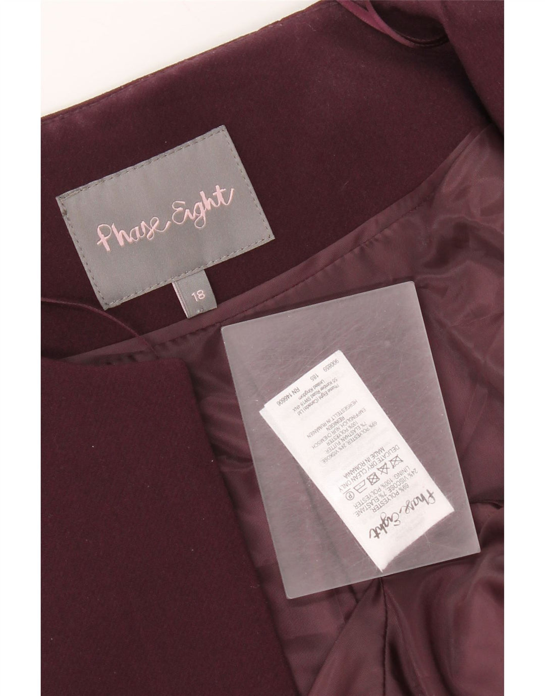 Женское болеро Phase Eight UK 18 XL, бордовый полиэстер