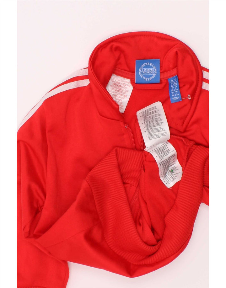Adidas Спортивный костюм с графическим рисунком для мальчиков 2–3 года, красный полиэстер