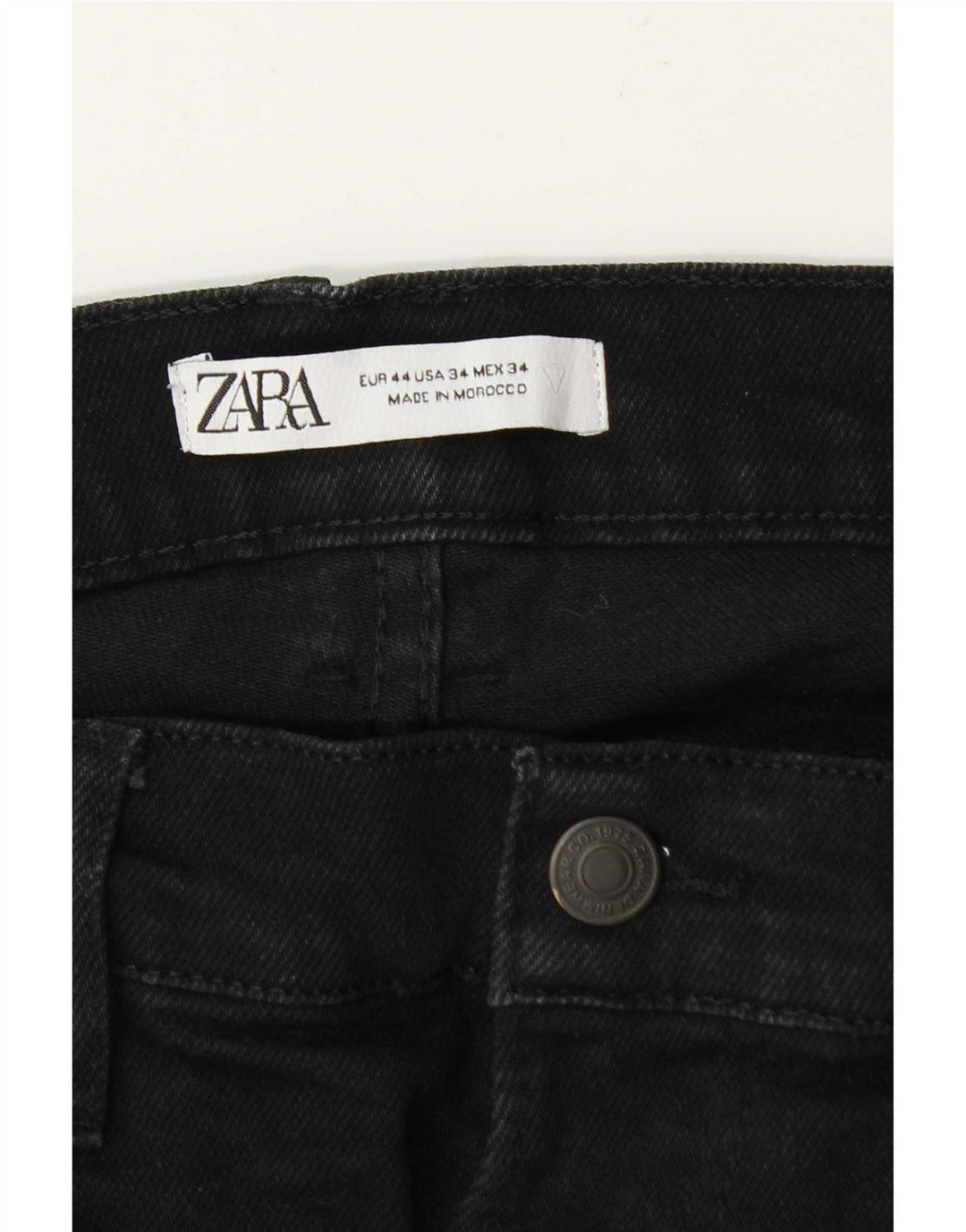 Мужские джинсы Zara Slim EU 44, большие W34 L31, черные