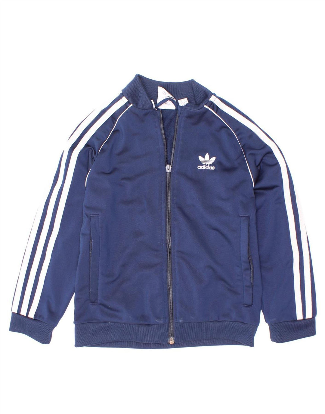 Спортивный костюм Adidas для мальчиков, верхняя куртка 6–7 лет, темно-синий полиэстер