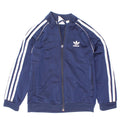 Спортивный костюм Adidas для мальчиков, верхняя куртка 6–7 лет, темно-синий полиэстер