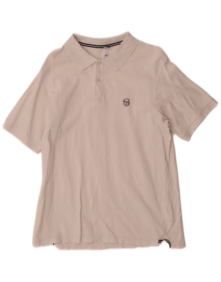 Мужская рубашка-поло Sergio Tacchini XL, белый хлопок