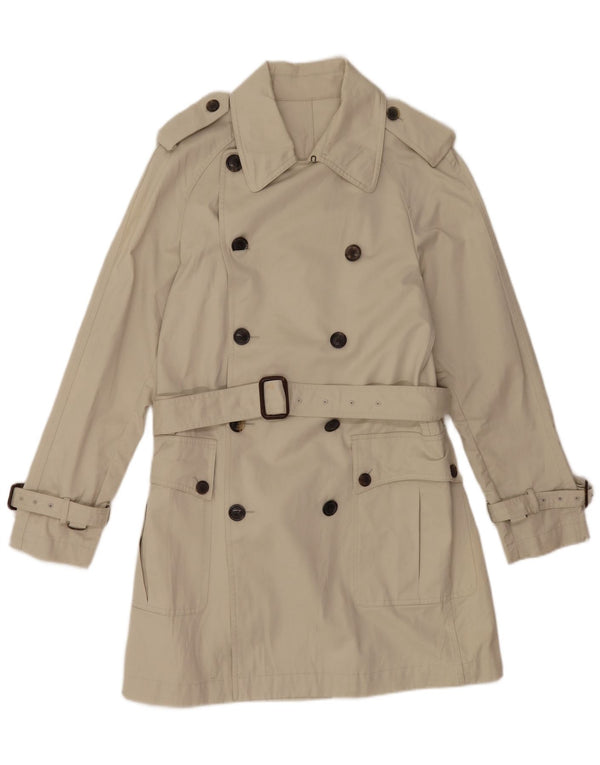 Мужской тренч Mauro Grifoni IT 48 Medium Off White Cotton