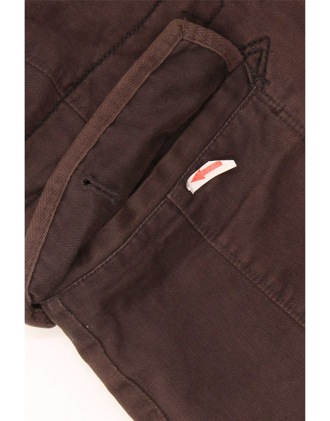 Женская ветровка Levi's UK 10, маленькая коричневая с рисунком «елочка»