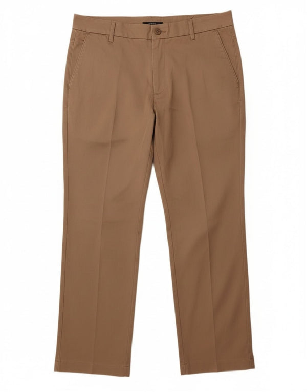 Женские прямые повседневные брюки Lee со средней посадкой США 18 2XL W40 L29 Бежевые