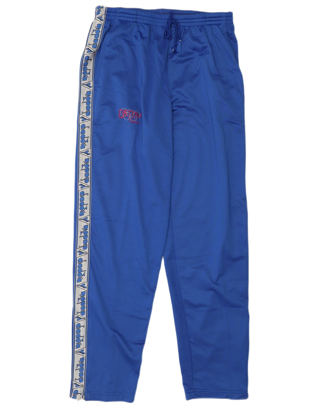 DIADORA Мужские спортивные брюки с графическим рисунком 3XL, синие, полиэстер с цветными блоками