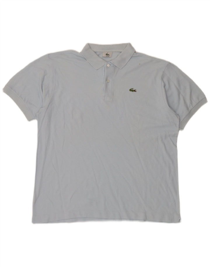 Мужская рубашка-поло Lacoste, размер 6 XL, синяя, хлопок