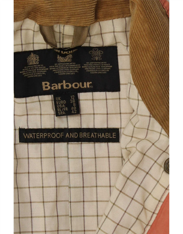 Женская куртка Barbour из вощеного хлопка UK 12 Средний Розовый