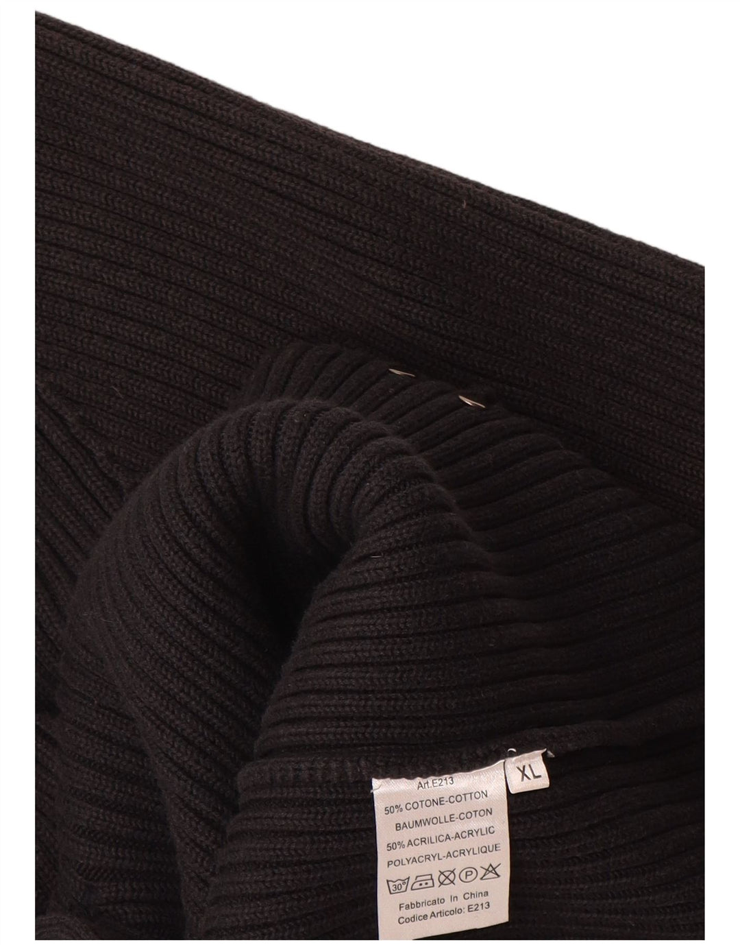 ELLESSE Мужской кардиган-свитер XL, черный хлопок