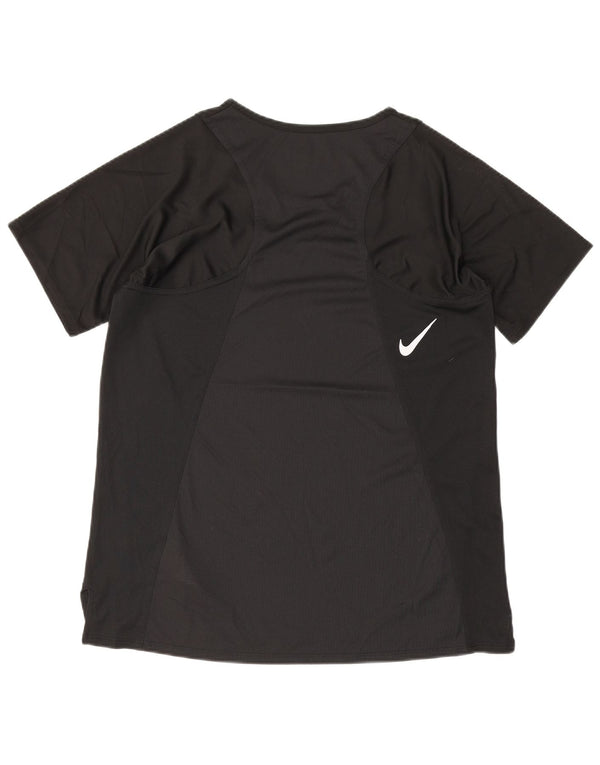 Женская футболка Nike Dri Fit Top UK 10, маленькая, черная, полиэстер