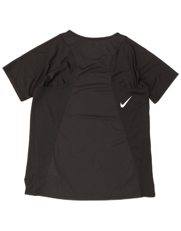 Женская футболка Nike Dri Fit Top UK 10, маленькая, черная, полиэстер