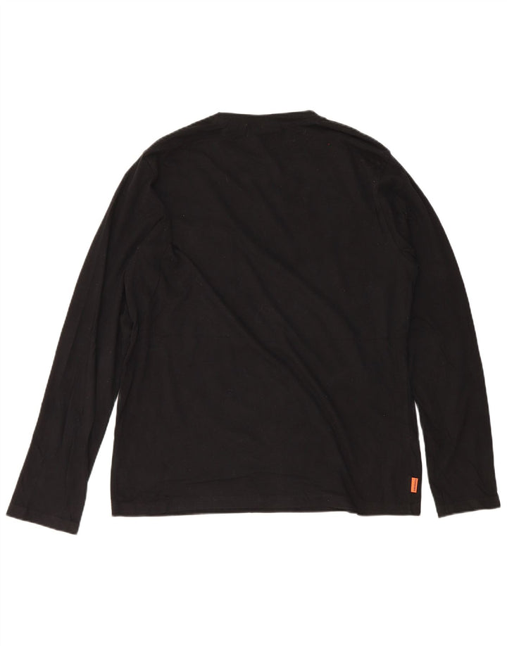 Мужской топ Superdry с длинным рукавом 2XL, черный хлопок