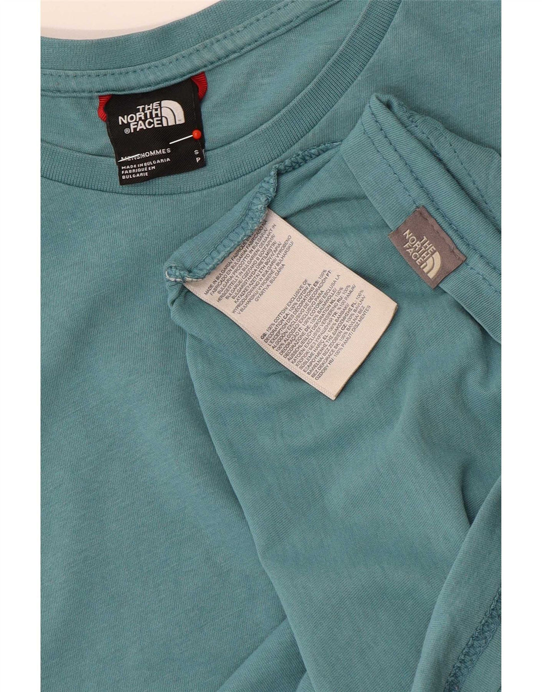 Мужская футболка The North Face, маленький синий хлопок