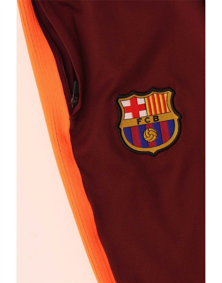 Мужские спортивные брюки Nike Barcelona, большие темно-бордовые брюки из полиэстера с цветными блоками
